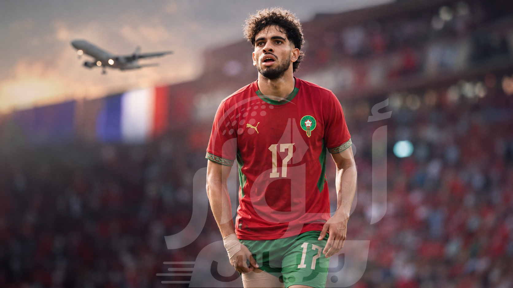 الزلزولي يغادر معسكر الأسود نحو إسبانيا ثم فرنسا لبدء العلاج
